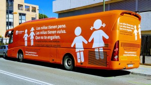 Campaña de Hazteoir en autobuses de Madrid